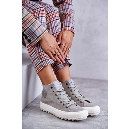Big Star Women&amp;#039;s Sneakers High Warm Grey EE274114 Slike