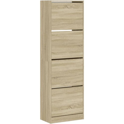 Maison Chic Omarice za obutev - Kopa za čevlje s 4 predali sonoma hrast 60x34x187,5 cm, (21777712) Cene