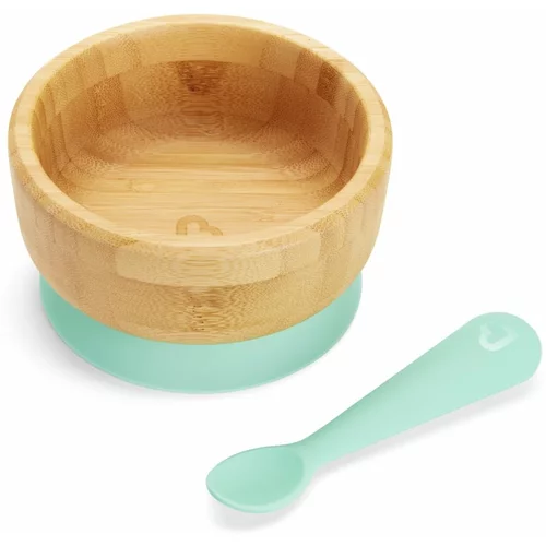 Munchkin Bambou Suction Bowl & Spoon set pribora za jelo za djecu 6 m+ 1 kom