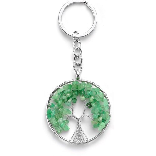 Generic Tree of life keychain natural crystal stone keychain pendant necklace, (21066445) Cene