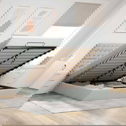 vidaXL Otomanski krevet s madracima i LED 140x190 cm baršunasti Cene