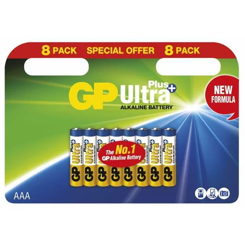 Emos Set od 8 alkalnih baterija GP Ultra Plus AAA