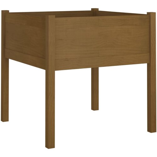  Vrtne sadilice 2 kom boja meda 70 x 70 x 70 cm masivna borovina Slike