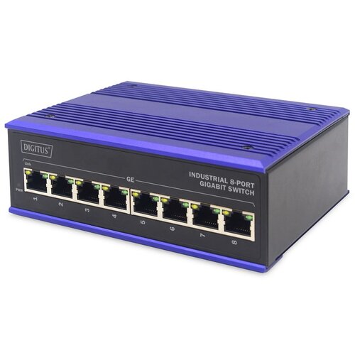 Digitus ASSMANN Electronic DN-651119 network switch Gigabit Ethernet (10 /100 /1000) Black, Blue Cijene