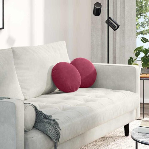  Jastučići za sjedenje 2 pcs Vinska crvena &Oslash;30 x 13 cm Bar&scaron;un Cijene