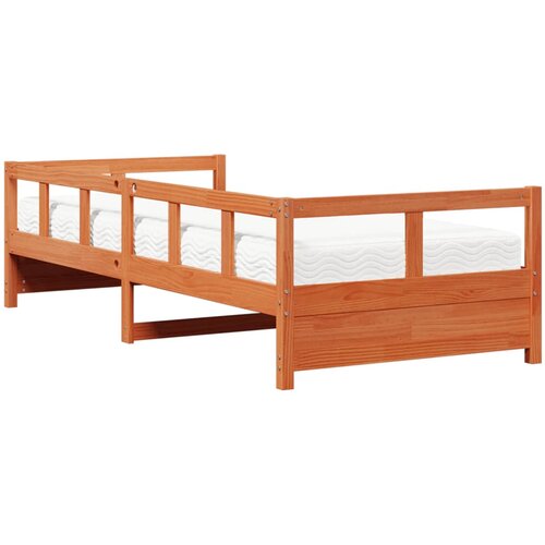  Dnevni krevet s madracem vo&amp;scaron;tano smeđi 80x200 cm od borovine Slike