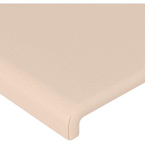 vidaXL LED posteljno vzglavje kapučino 103x16x118/128 cm umetno usnje Cene