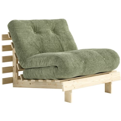 Karup Zelena futon fotelja na rasklapanje od samta Roots &amp;ndash; Slike