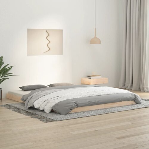 The Living Store Posteljni okvir 160x200 cm trdna borovina - Posteljni Okvir, (21527988) Slike
