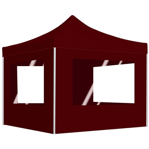 vidaXL Sklopivi šator za zabave sa zidovima aluminijski 2 x 2 m bordo Cijene