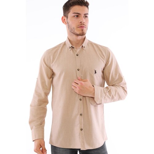 Dewberry G723 MEN'S SHIRT-BEIGE Cijene