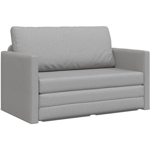 VidaXL Floor Sofa Bed 2-v-1 Cloud Siva 124x71x78 cm Tkanina Slike