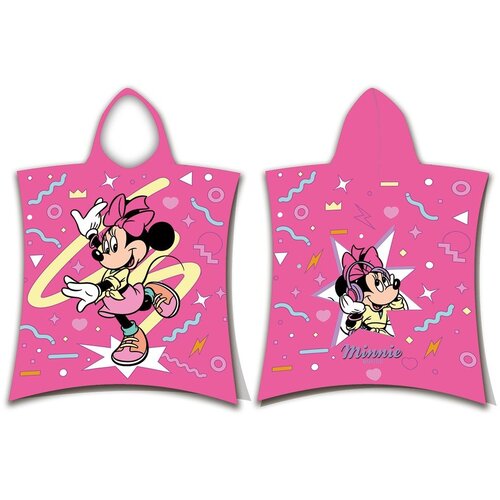 Jerry Fabrics Ružičasti pamučan dječji pončo veličina za 3-8 godina Minnie &amp;quot;Sparkle&amp;quot; &amp;ndash; Slike