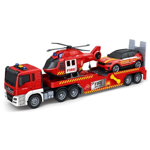  Vatrogasni kamion transporter sa helikopterom i automobilom Slike