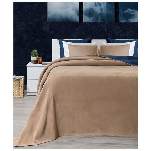  Twin - Brown, Blue BrownBlue Single Blanket Slike