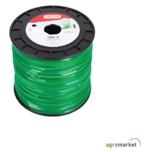 Oregon 69-422 Silk za trimer, kockasti zelen 3.0mm x 240m Slike