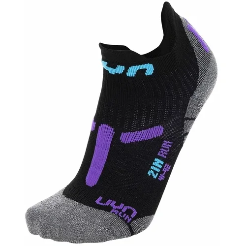 UYN Dámské ponožky RUN 2IN SOCKS Black/Violet