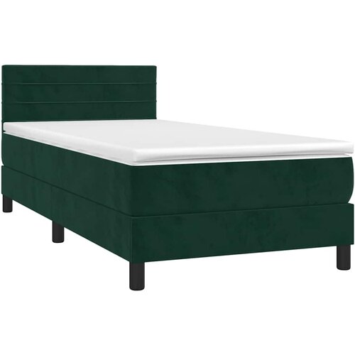 Box spring krevet s madracem tamnozeleni 100x200 cm bar&amp;scaron;unasti Slike
