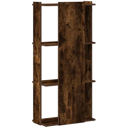  Regal za knjige s 3 razine boja hrasta 60 x 30 x 120 cm drveni Slike