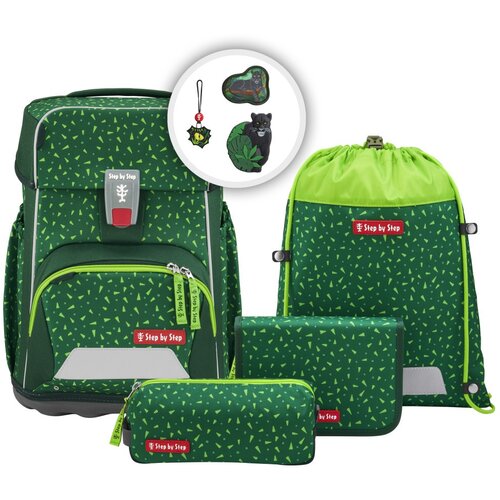 Step by Step &Scaron;olska torba BASIS, Green Graphics &ndash; 4-delni komplet Cene