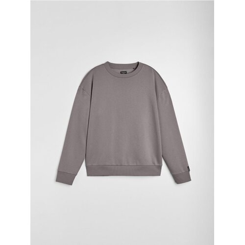 Sinsay Crewneck comfort fit majica dugih rukava s udjelom pamuka Cijene