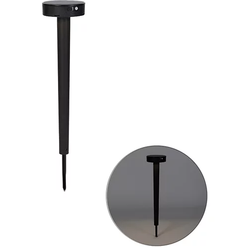 QAZQA Dizajn pin spot črna z LED in zatemnitvijo IP55 solar - Fiorina