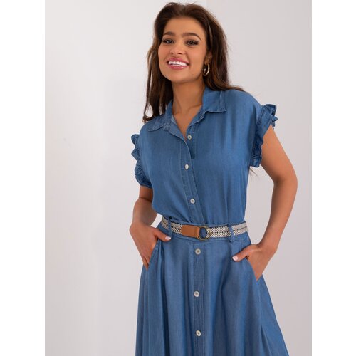 Italy Moda Shirt-DHJ-KS-5562.98-dark blue Cene