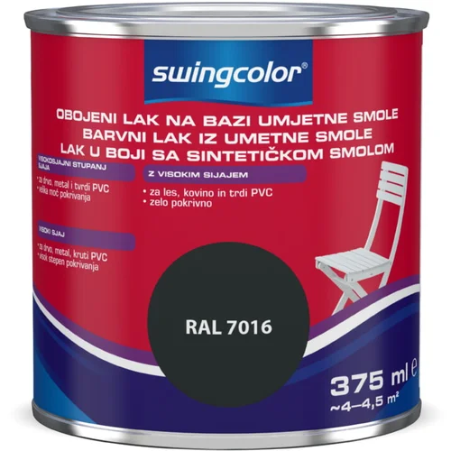 SWINGCOLOR lak u boji (antracit boja, 375 ml, sjaj)