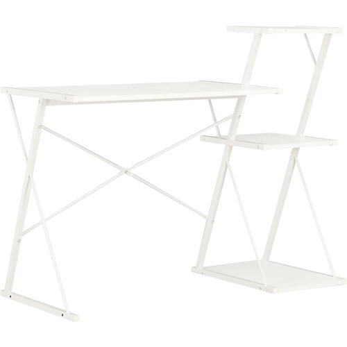  Radni stol s policom bijeli 116 x 50 x 93 cm Cene