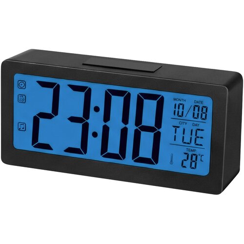 Generic Max excell, LED digitalna budilka z velikim zaslonom za prikaz ure, datuma in temperature, Črna, (5000309809) Slike