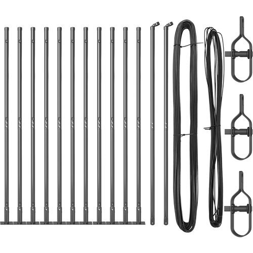 VidaXL set ogradnih stupova Set od 26 Siva Beton 3.2 x 3.2 x 78.5 cm Slike