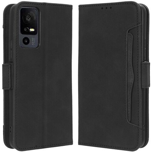 INORCO Za TCL 40 XL torbica za stojalo za telefon z magnetnim zapiranjem, več rež za kartice, PU usnjen ovitek za telefon, (22036677) Slike
