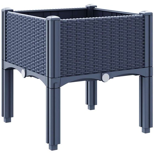  Sadilica s nogama siva 40 x 40 x 42 cm PP Slike
