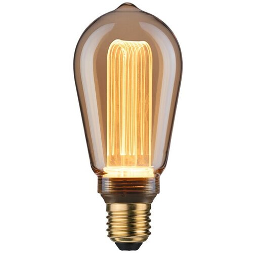 PAULMANN Inner Glow LED svetlobni vir Vintage v obliki žarnice E27 (E27, Ni mogoče zatemniti, Rumena, 160 lm, 3,5 W, Kapljica, Barva: Zlata) Slike