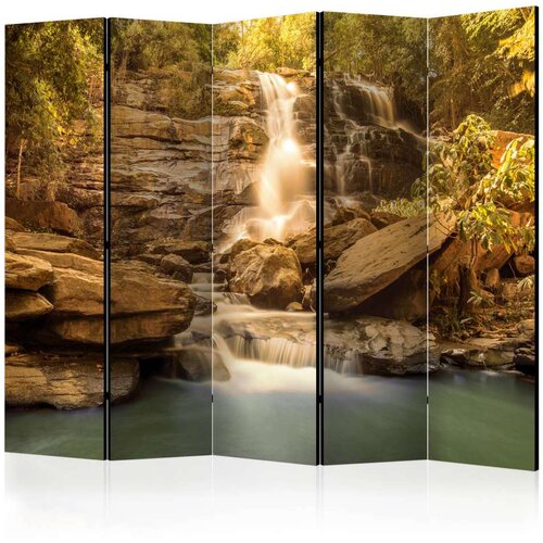  Paravan u 5 dijelova - Sunny Waterfall II [Room Dividers] 225x172 Slike
