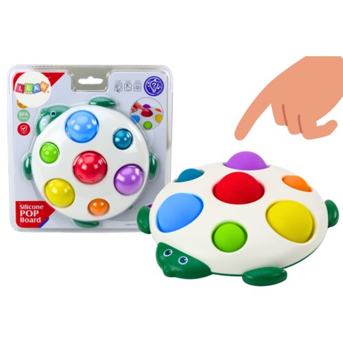  Senzorna igračka s &amp;scaron;arenim pop-up točkama - Kornjača Slike