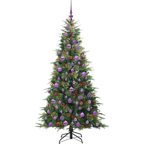 VidaXL Umjetno božićno drvce s nogom s stalakom Zelena 180 cm PE i PVC Slike