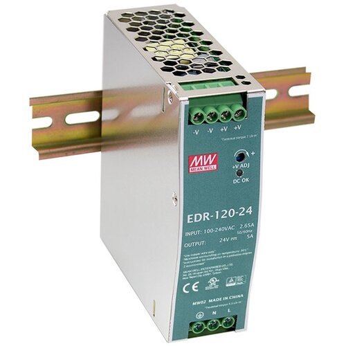  LevelOne 48V DC Industrial Power Supply, 120W, DIN-Rail, PoE Ready Cijene