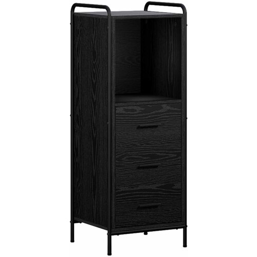  Set ormarića za kupaonicu 3 kom. Crni hrast 40 x 36 x 109,5 cm Slike