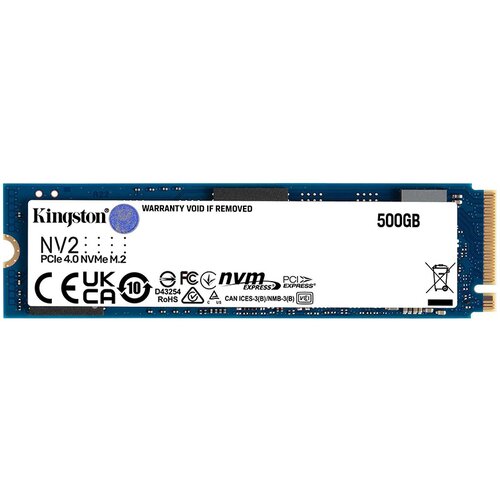 SSD Kingston SNV2S/500G 500GB NV2 NVMe PCIe Gen 4.0x4 R/W 3500/2100MB/s Cijene