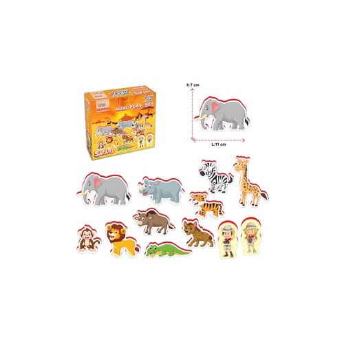  Jagu figure Mini safari 12 delova Slike