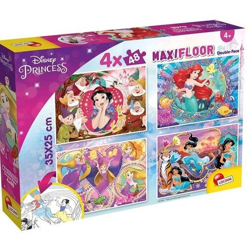 Lisciani Puzzle SuperMaxi Princess 2u1 složi I oboji - 4x48 Cene