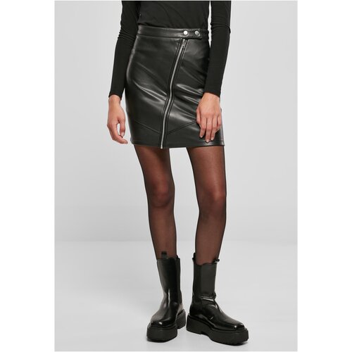 UC Ladies Ladies Synthetic Leather Biker Skirt black Slike
