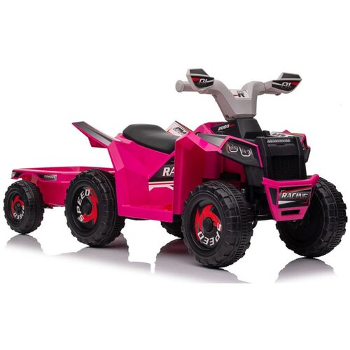  Akumulatorski &amp;scaron;tirikolesnik s prikolico XMX630T - roza Slike