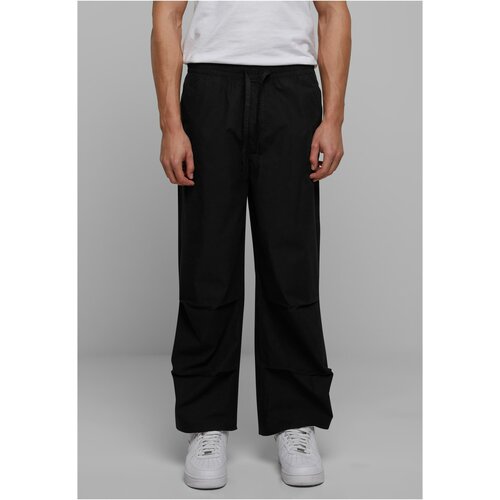 UC Men Men's wide poplin trousers - black Cene