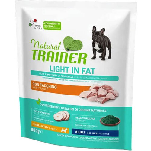 Trainer specialty nutrition light in fat small & toy adult with turkey - hrana za odrasle pse malih i toy rasa sklone gojenju - sa ćuretinom (800g Cene