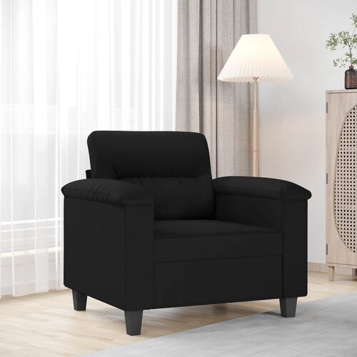 vidaXL Fotelja crna 60 cm od mikrovlakana Cijene