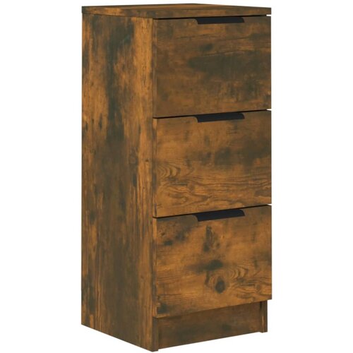 Maison Chic Komoda - Predalnik dimljeni hrast 30x30x70 cm konstruiran les, (21718336) Cene
