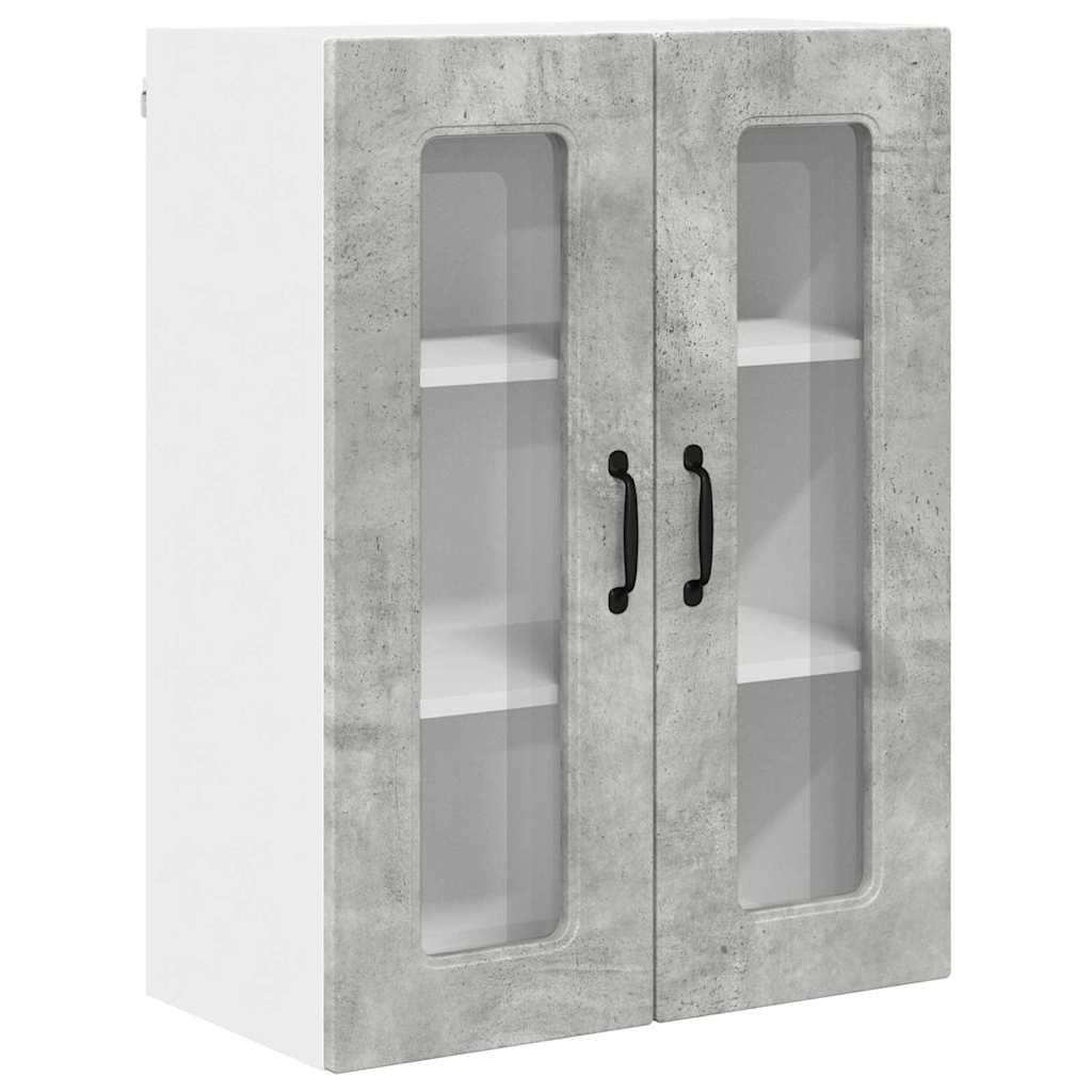  Zidni kuhinjski ormarić s policom Betonski sivi 60 x 31 x 80 cm Slike