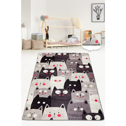 Cats Gray Djt Multicolor Tepih (120 x 180) Slike